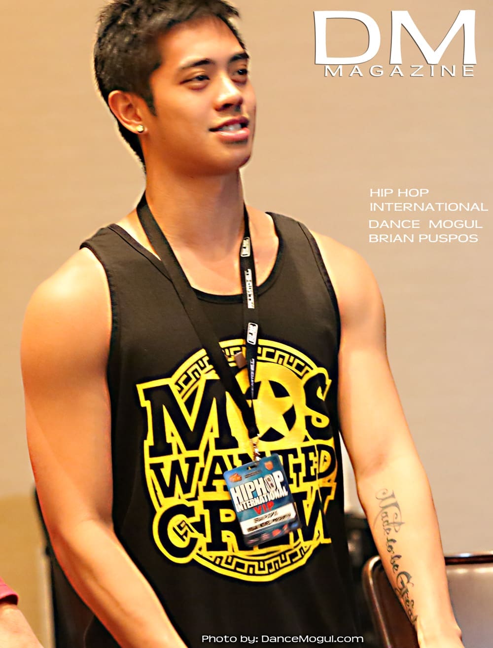 Brian Puspos choreographer portrait at Hip Hop International