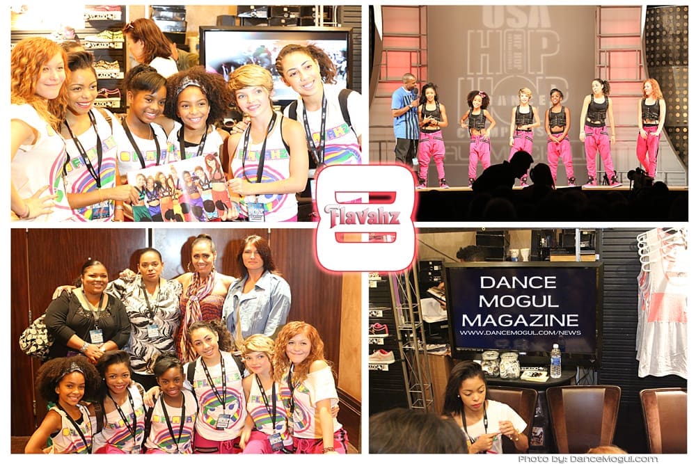 8 Flavahz crew members posing at Hip Hop International 2012